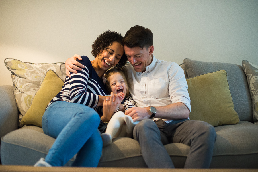 In home Family photography in Dublin by Camila Lee