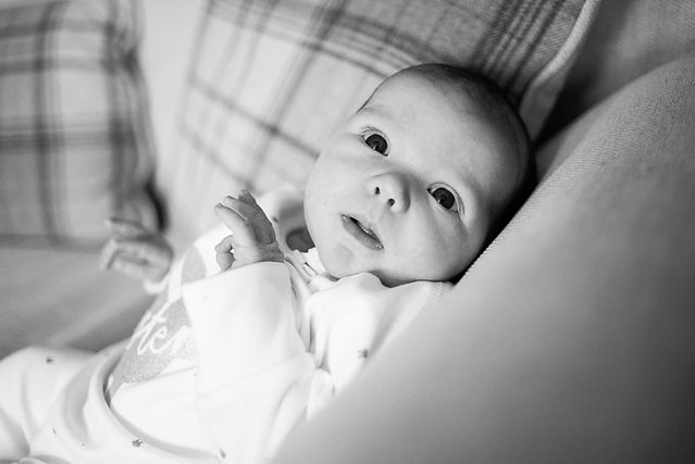 In Home Newborn baby photo session