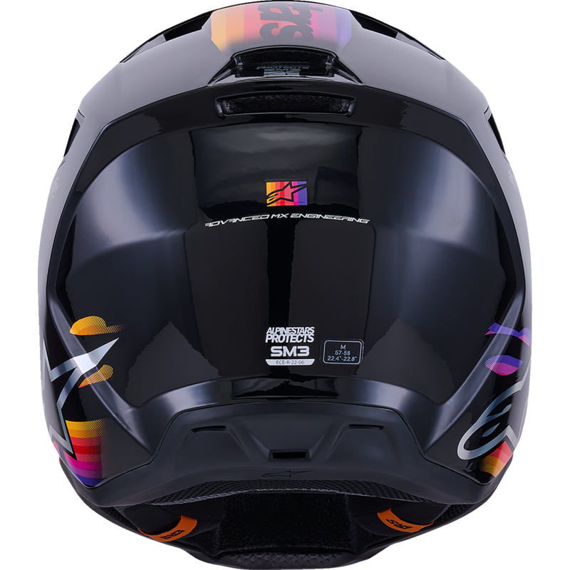 Thumbnail: ALPINESTARS HELMET SM3 FORCE BLACK-GLOSS S