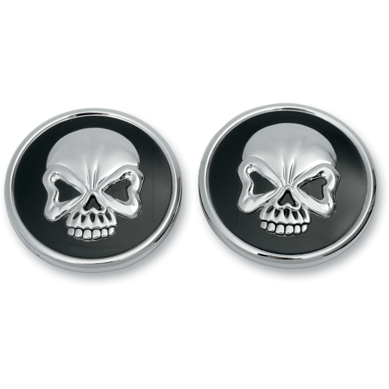 DRAG SPECIALTIES CAP GAS CHR SKULL L96-19