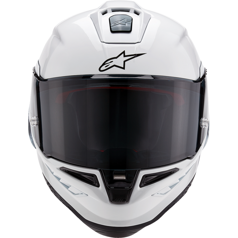 Thumbnail: ALPINESTARS (ROAD) S-R10 SOLID HELMET WHT GLS/BLK MT XXL