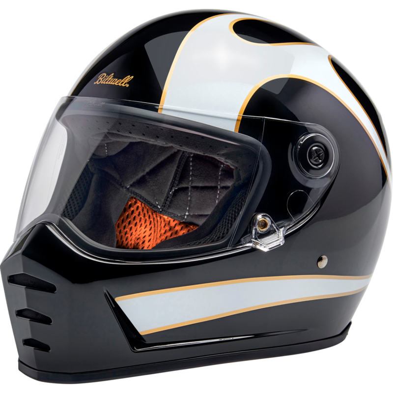 Thumbnail: BILTWELL LANE SPLITTER BLACK/WHTE FLAMES XL