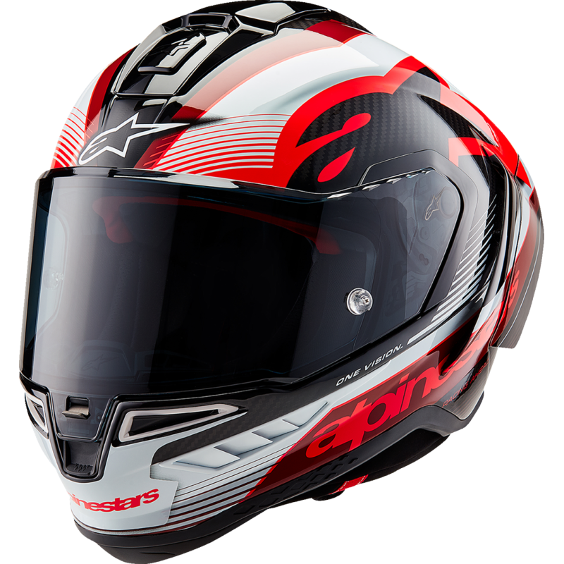 Thumbnail: ALPINESTARS (ROAD) S-R10 TEAM HELMET CRB/R/W XS