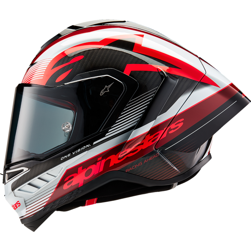 Thumbnail: ALPINESTARS (ROAD) S-R10 TEAM HELMET CRB/R/W L