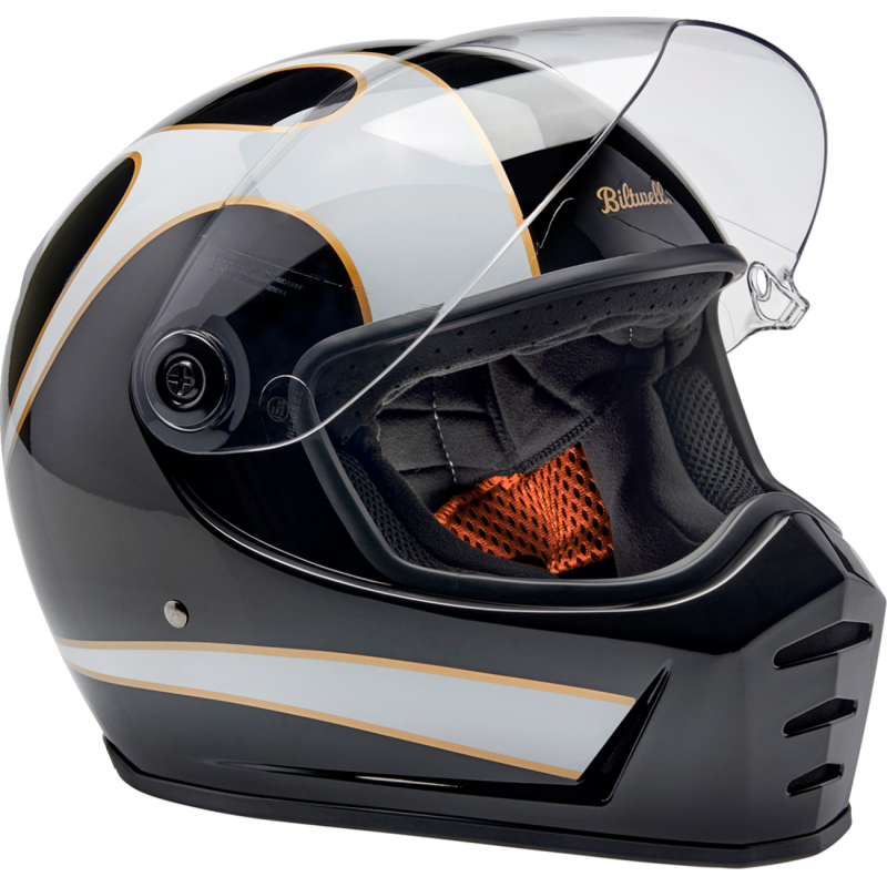 Thumbnail: BILTWELL LANE SPLITTER BLACK/WHTE FLAMES XL