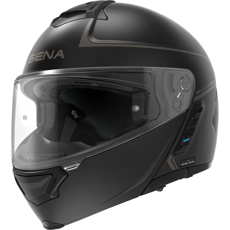 Thumbnail: SENA IMPULSE SMART HELMET FLIP-UP MATT BLACK XXL SIZE DOT