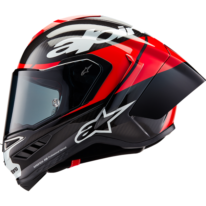 Thumbnail: ALPINESTARS (ROAD) S-R10 ELEMENT HELMET CARB/R/W XS