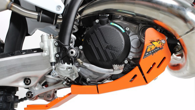 AXP RACING XTR SKIDPLATE 8MM KTM 250-300 SX-XC-TC TX ORANGE