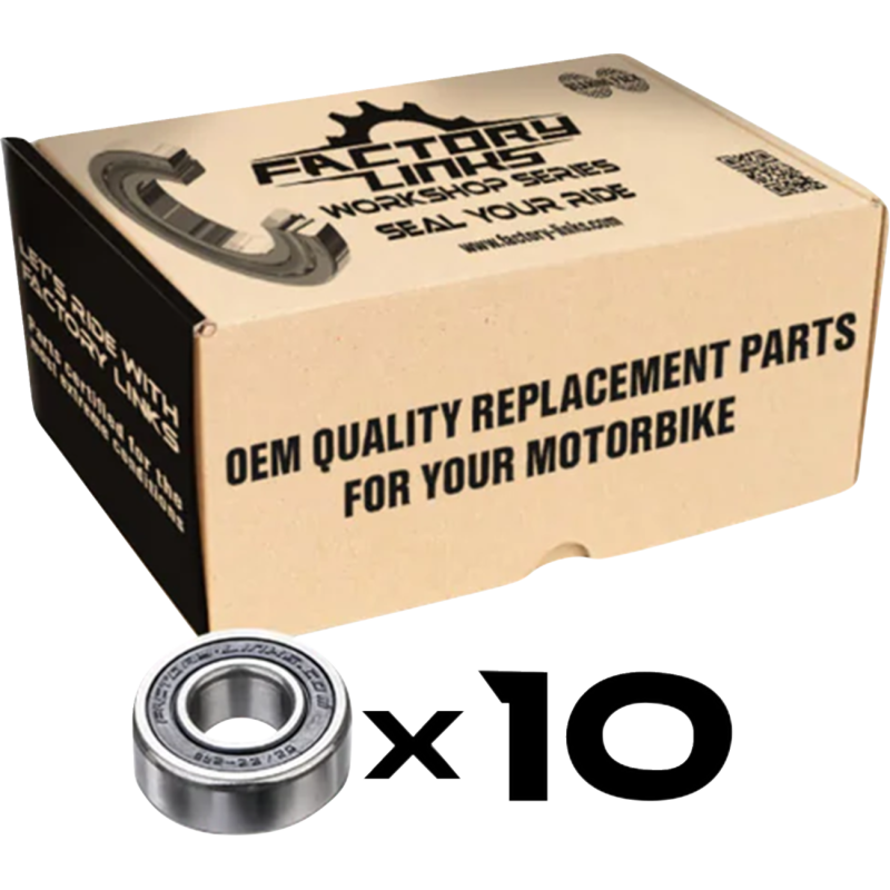 FACTORY LINKS BEARING PACK OF 10 - 6204 2RS