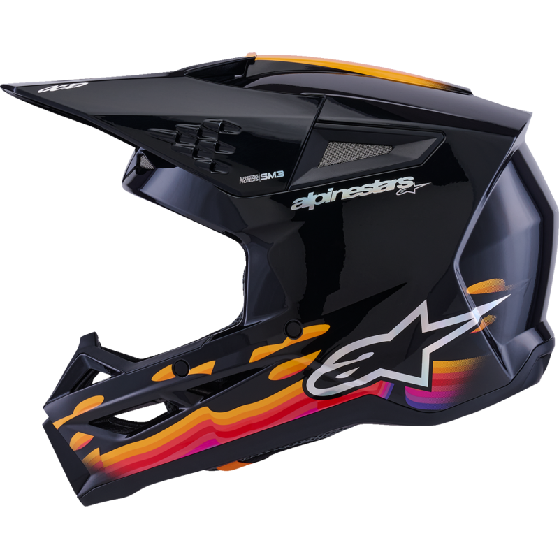 Thumbnail: ALPINESTARS HELMET SM3 FORCE BLACK-GLOSS S