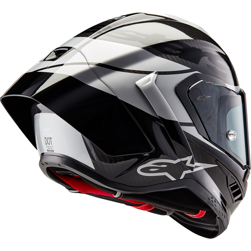 Thumbnail: ALPINESTARS (ROAD) S-R10 ELEMENT HELMET CARB/SIL/BK XL