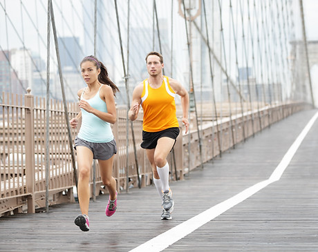 Couple Running