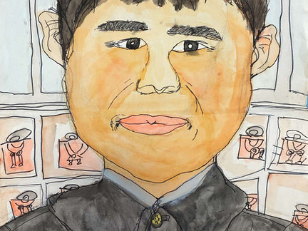 思い出の作品④ 〜誰を描いたんだったかな??〜