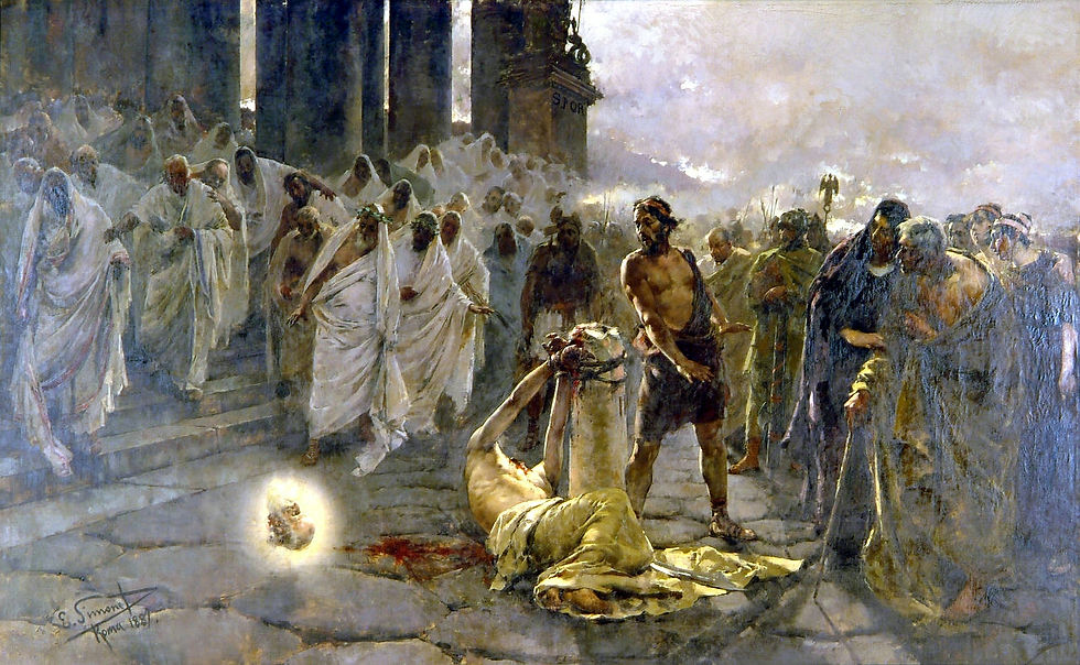 Энрике Симоне «Усекновение главы святого Павла», 1887