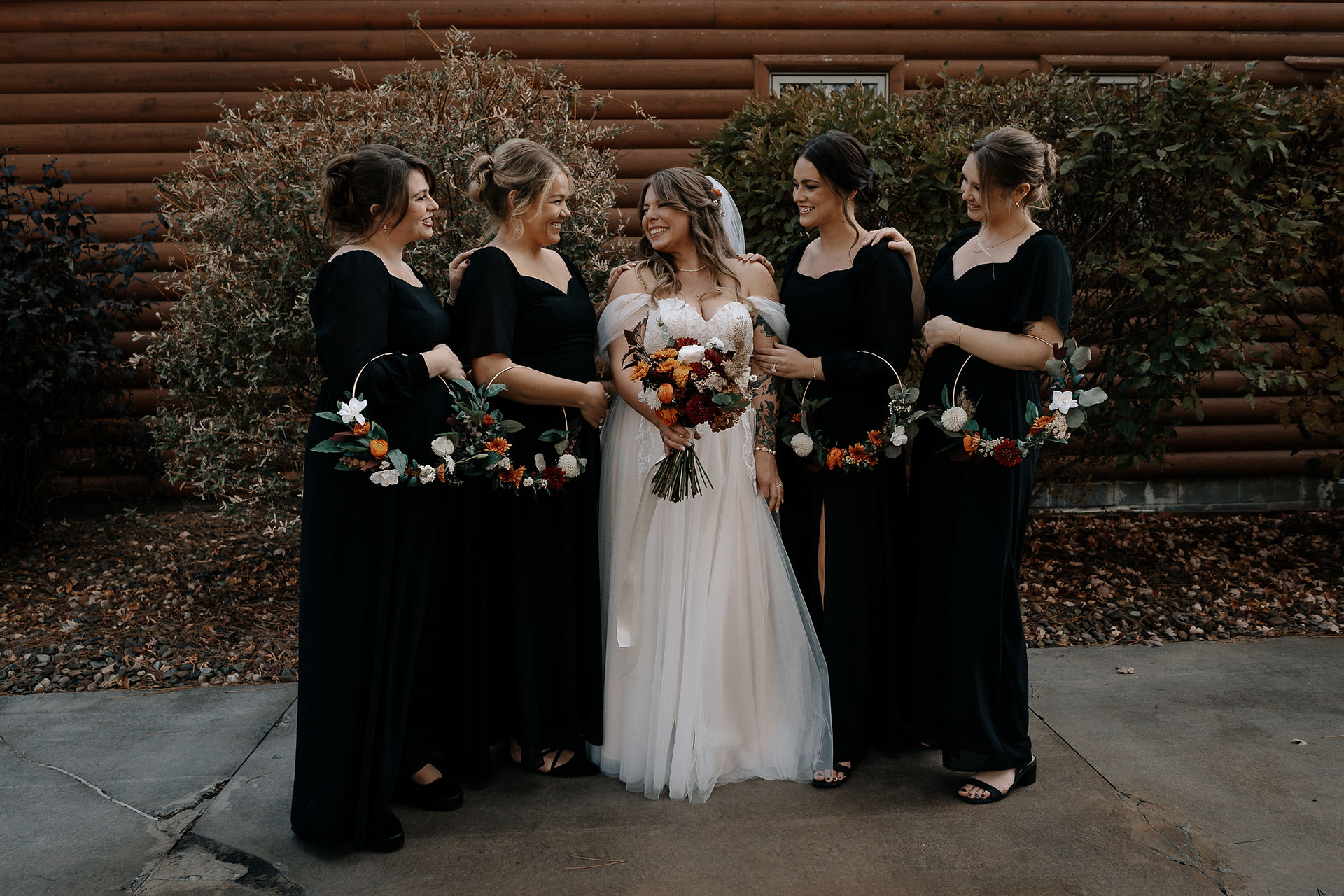 Moody edgy alternative wedding photography in Northern Minnesota