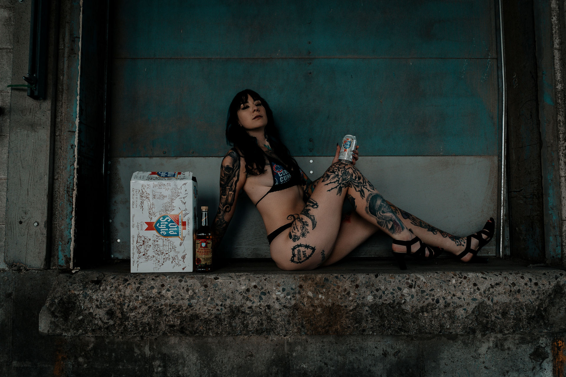 Beer Poster | Sydney Kate Photography | New Prague, Minnesota moody, edgy, tattooed, dark, sexy