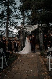 Moody edgy alternative wedding photography in Northern Minnesota