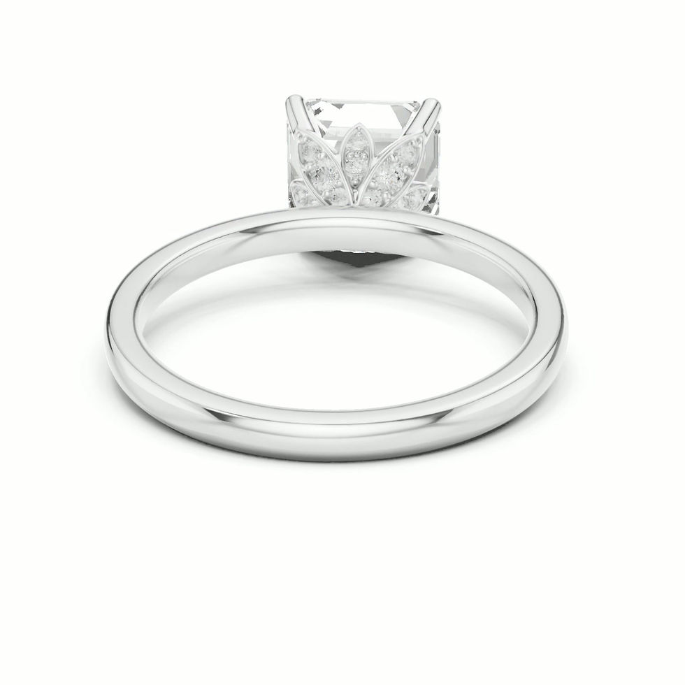 Thumbnail: 360 video of Briar Asscher engagement ring in white gold