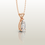 Thumbnail: 1 Carat Lab Grown Pear Diamond 10K Gold Pendant VS-EF Clarity