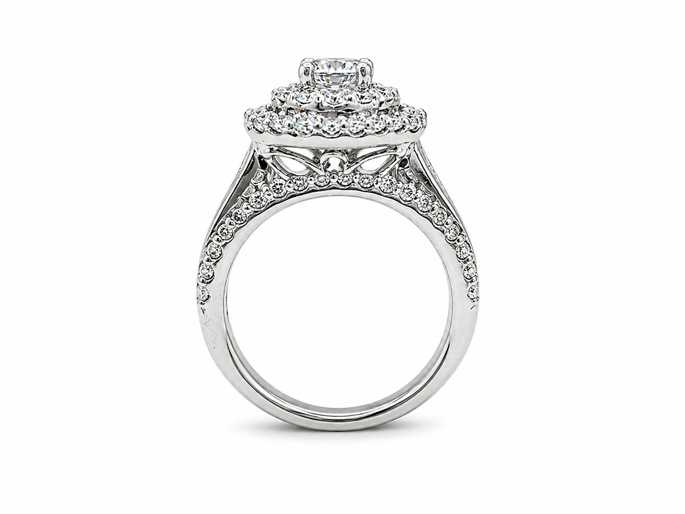 Thumbnail: 14 Karat  Gold Ladies Bridal Set with 2.01CT of Natural Diamonds