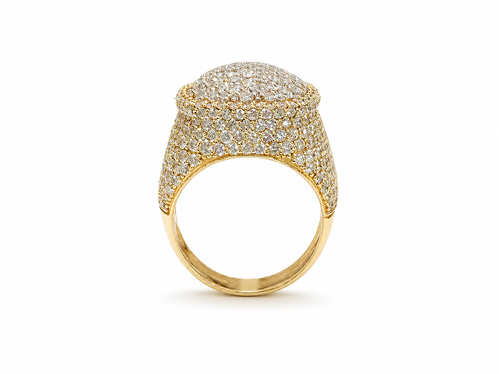 Thumbnail: 14K Mens's Ring 6.45  CT of Natural Diamonds