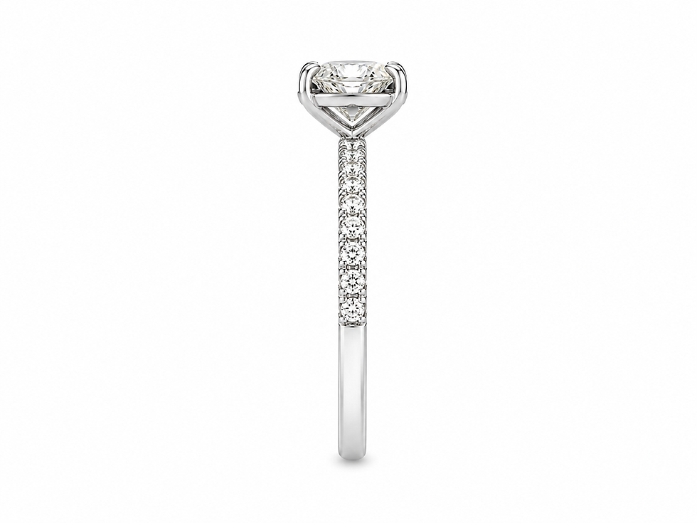 Thumbnail: 14 K Gold Ring / 1.0ctw / Center Stone 0.84 ct / Natural Diamonds