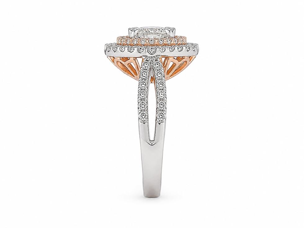 Thumbnail: 14 K Gold Multi Stone Ring 2.00 CT Of Natural Diamonds