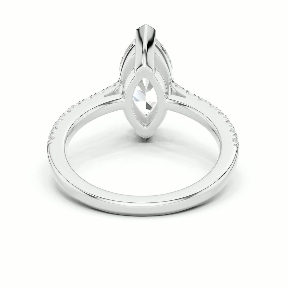 Thumbnail: 60 video of Chloe Marquise engagement ring, white  gold