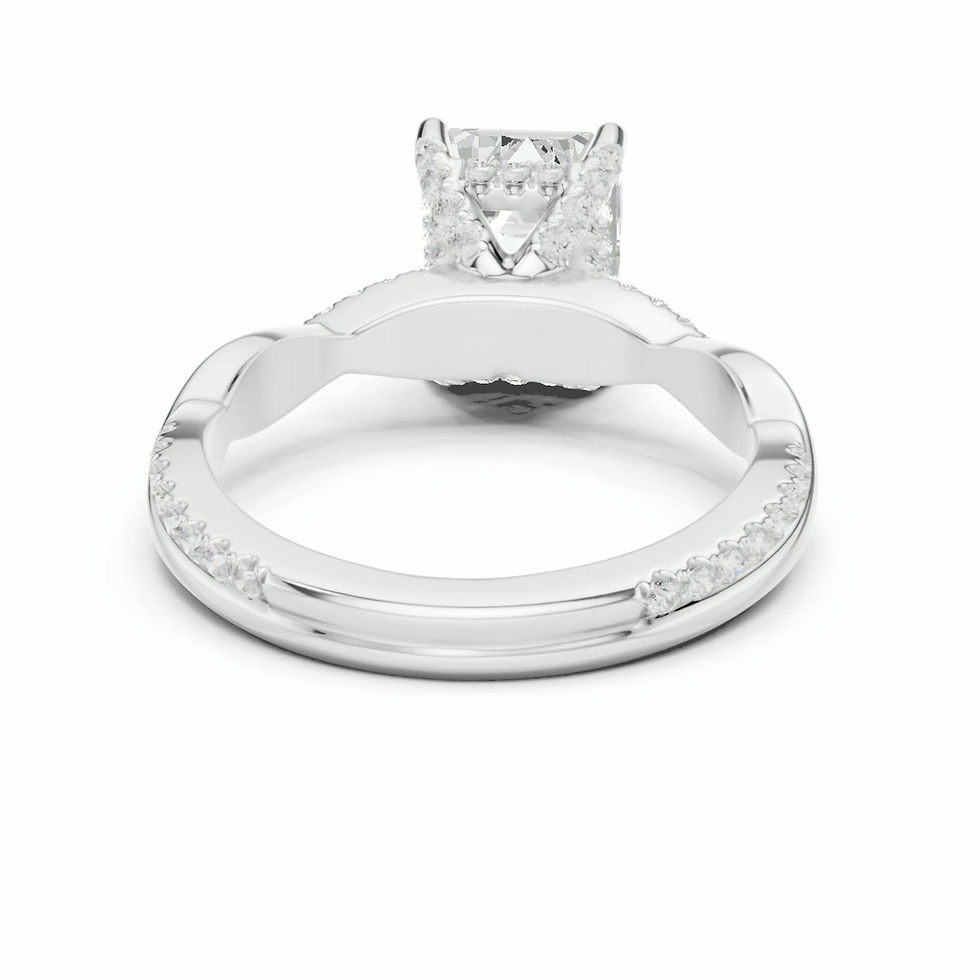 Thumbnail: 360 video of Liana Emerald engagement ring in white gold