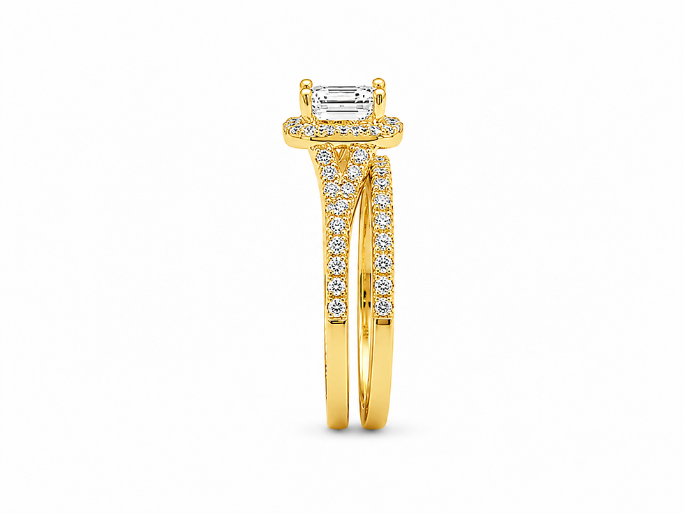 Thumbnail: 14 KGold  Bridal Set with 2.00 CTof Natural Diamonds