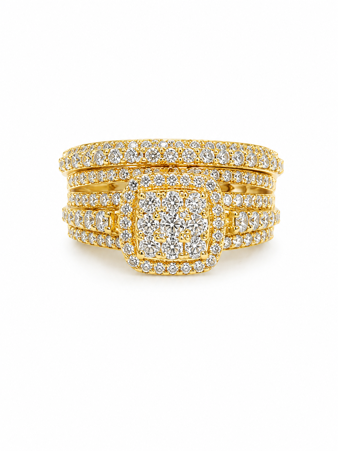 14K Gold Bridal Set with 1.50CT of Natural Diamonds