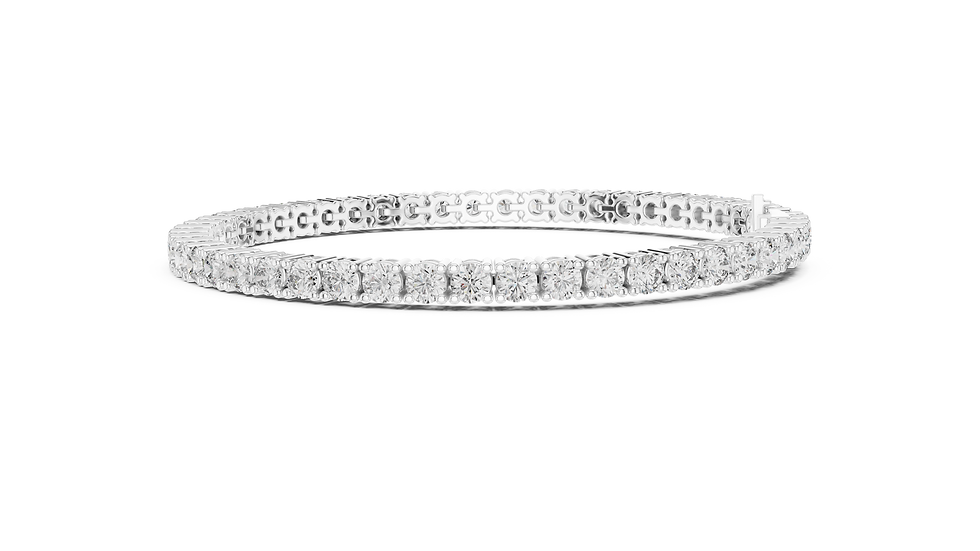 Thumbnail: Round Diamond Lab Grown Tennis Bracelet 6.37CTW