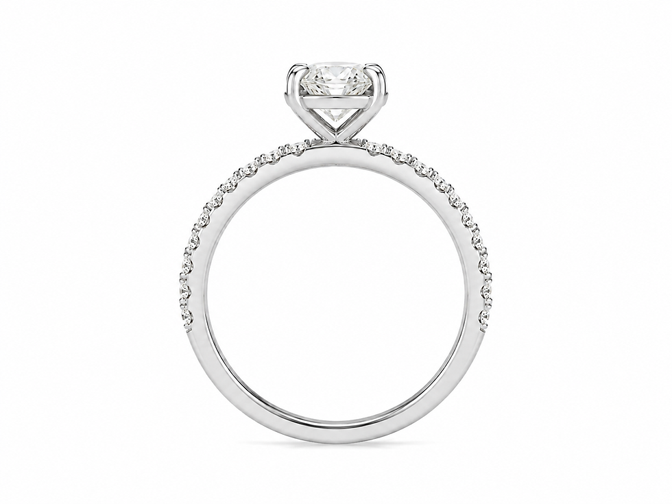 Thumbnail: 14 K Gold Ring / 1.0ctw / Center Stone 0.84 ct / Natural Diamonds
