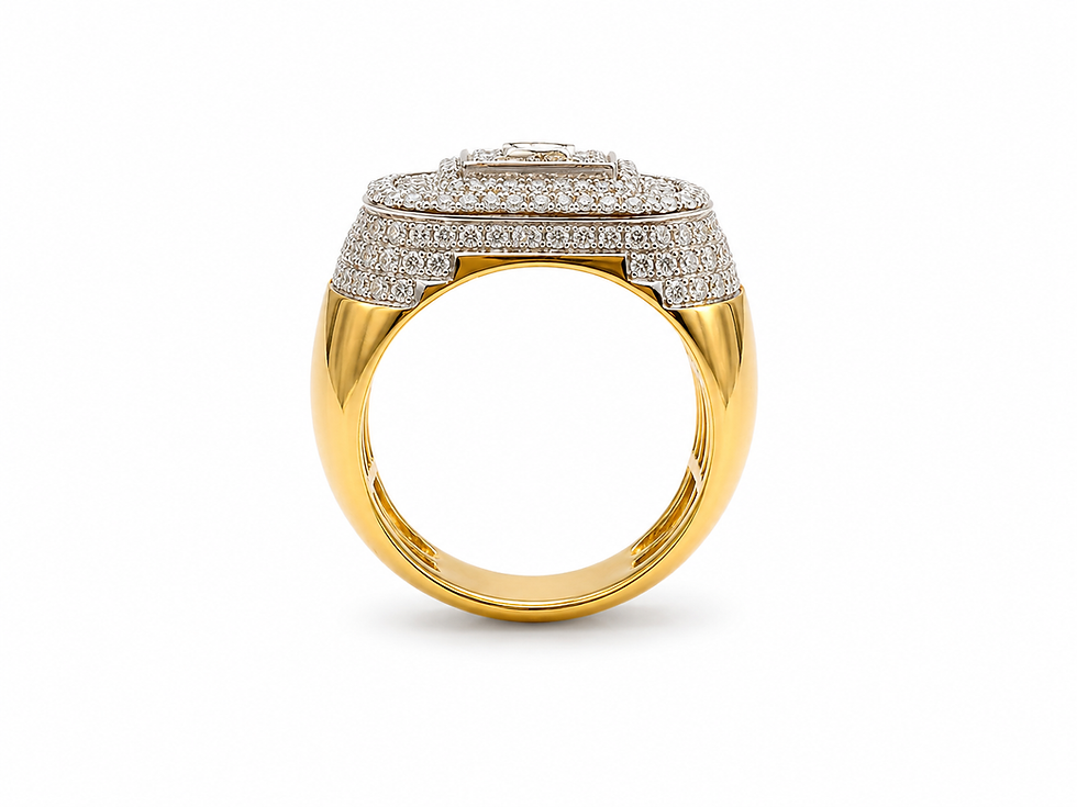 Thumbnail: 14K Yellow Gold with Natural diamond ring 3.13 CT