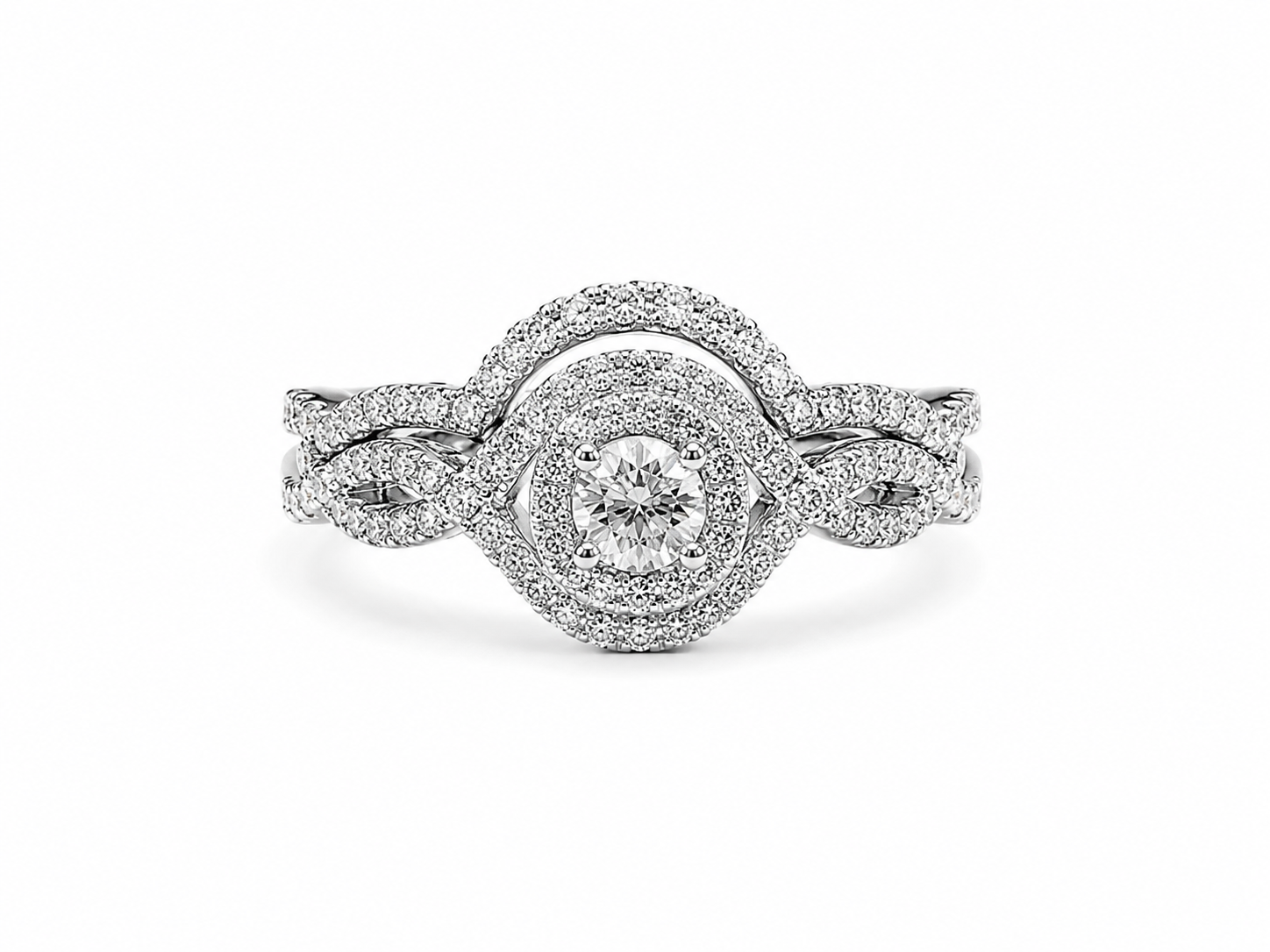 14 Karat White Gold Ladies Ring with 1.50 CT of Natural Diamonds