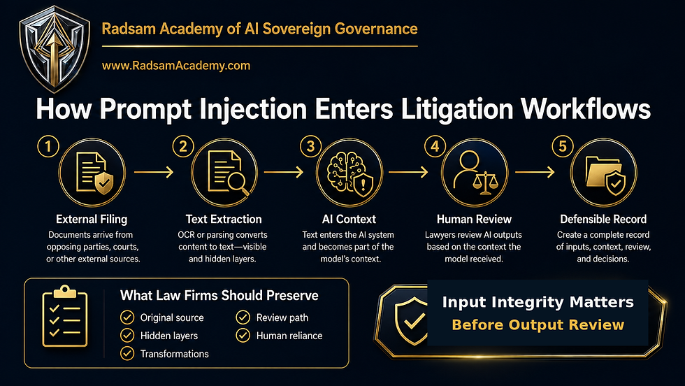 Prompt Injection Litigation: What Law Firms Must Prove?
