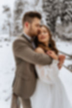 Brautpaarshooting im Schnee
