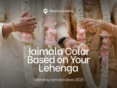 What Jaimala Color to Pick Based on Your Lehenga | Wedding Jaimala Ideas 