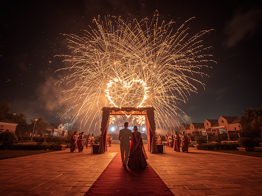 Drone & Fireworks Reveal