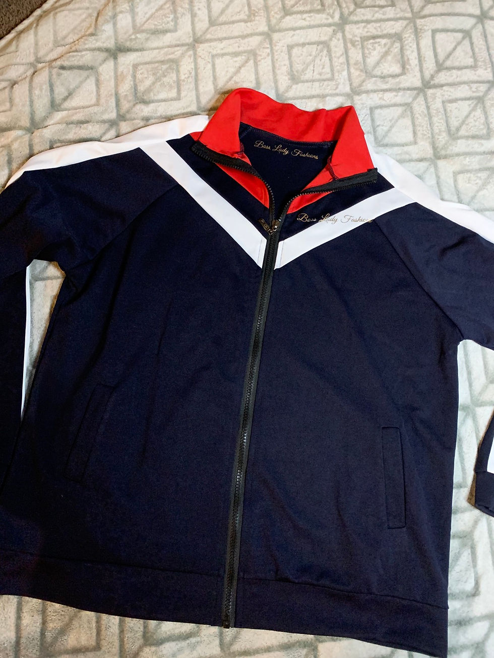 Thumbnail: Red/white & Blue sweatsuit