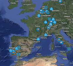Mapa de prácticas de producción agrovoltaica