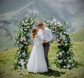 Церемония в горах в Гудаури