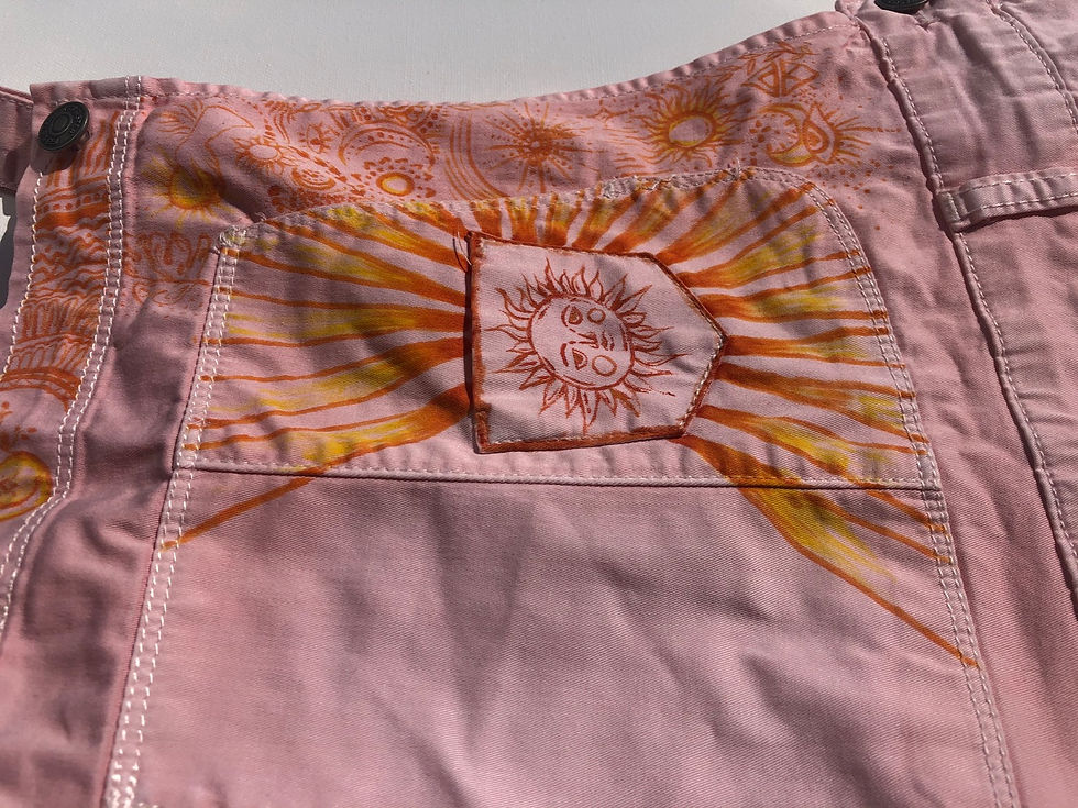 Miniatură: salopeta “pink&sunny” design