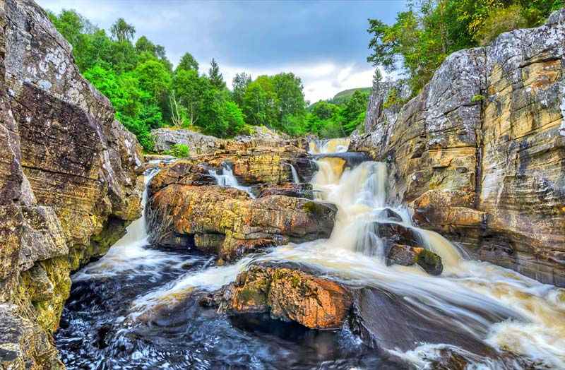 3D Kayalıklı Şelale Duvar Kağıtları | Dağlık Şelale Duvar Kağıdı Kaplama