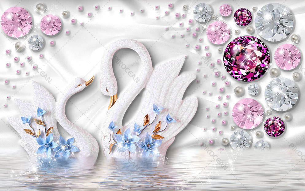 Takı Çiçeği Duvar Kağıtları | En İyi Altın Kuğu Duvar Kağıtları