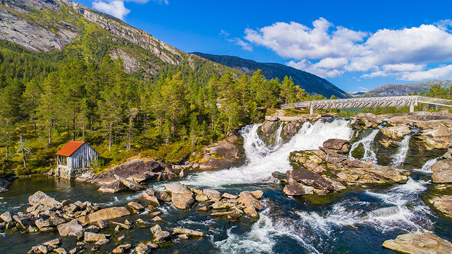 Ofis Odaları Duvar Kağıtları | Şelale Manzara Duvar Kağıtları 3 Boyutlu