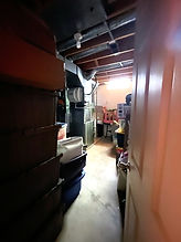 Organized basement storage