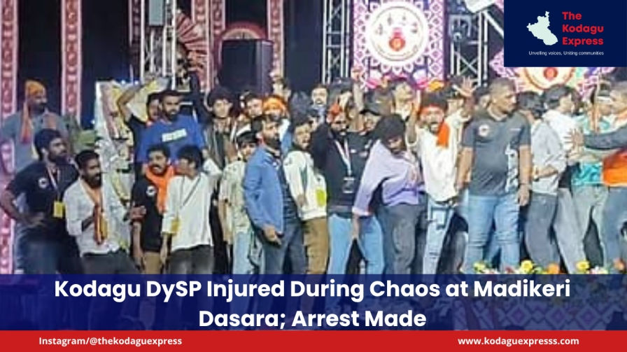 Kodagu DySP Injured During Chaos at Madikeri Dasara; Arrest Made