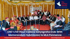 CNC’s 53-Hour Codava Satyagraha Ends With Memorandum Submission to MLA Ponnanna