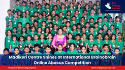 Madikeri Centre Shines at International Brainobrain Online Abacus Competition